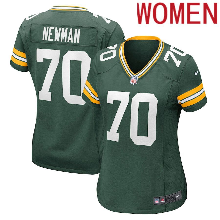 Women Green Bay Packers 70 Royce Newman Nike Green Nike Game NFL Jersey